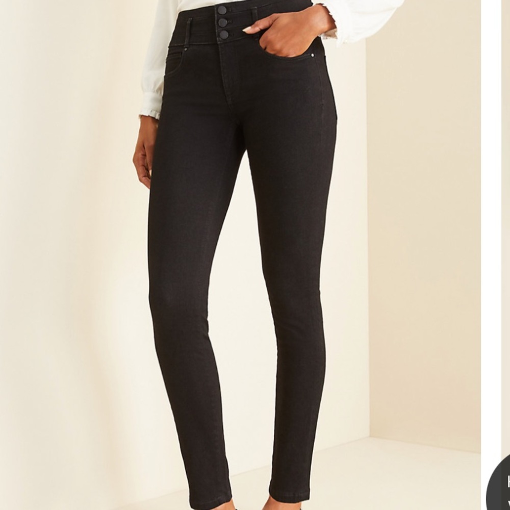 Ann Taylor black denim jeans